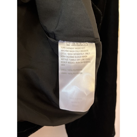 G by Giuliana Black Label Size Medium Black Puff-Sleeve Velvet Jacket - Picture 6 of 9